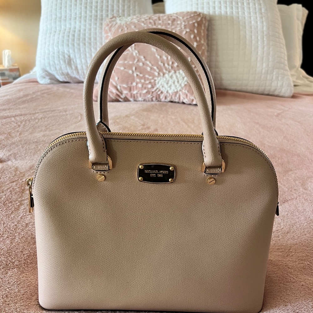 Michael Kors Beige Satchel Bag - Picture 3 of 6